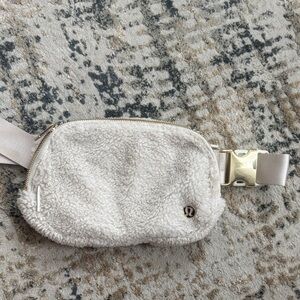 lululemon athletica White Sherpa Crossbody Bag